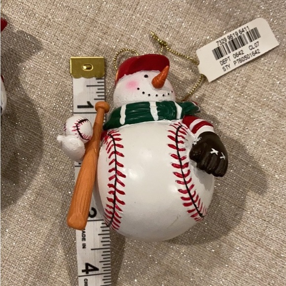 Other - Baseball snowman ornament